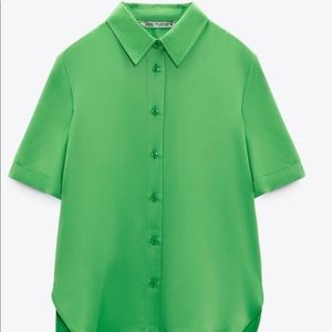 ZARA SATIN EFFECT TOP